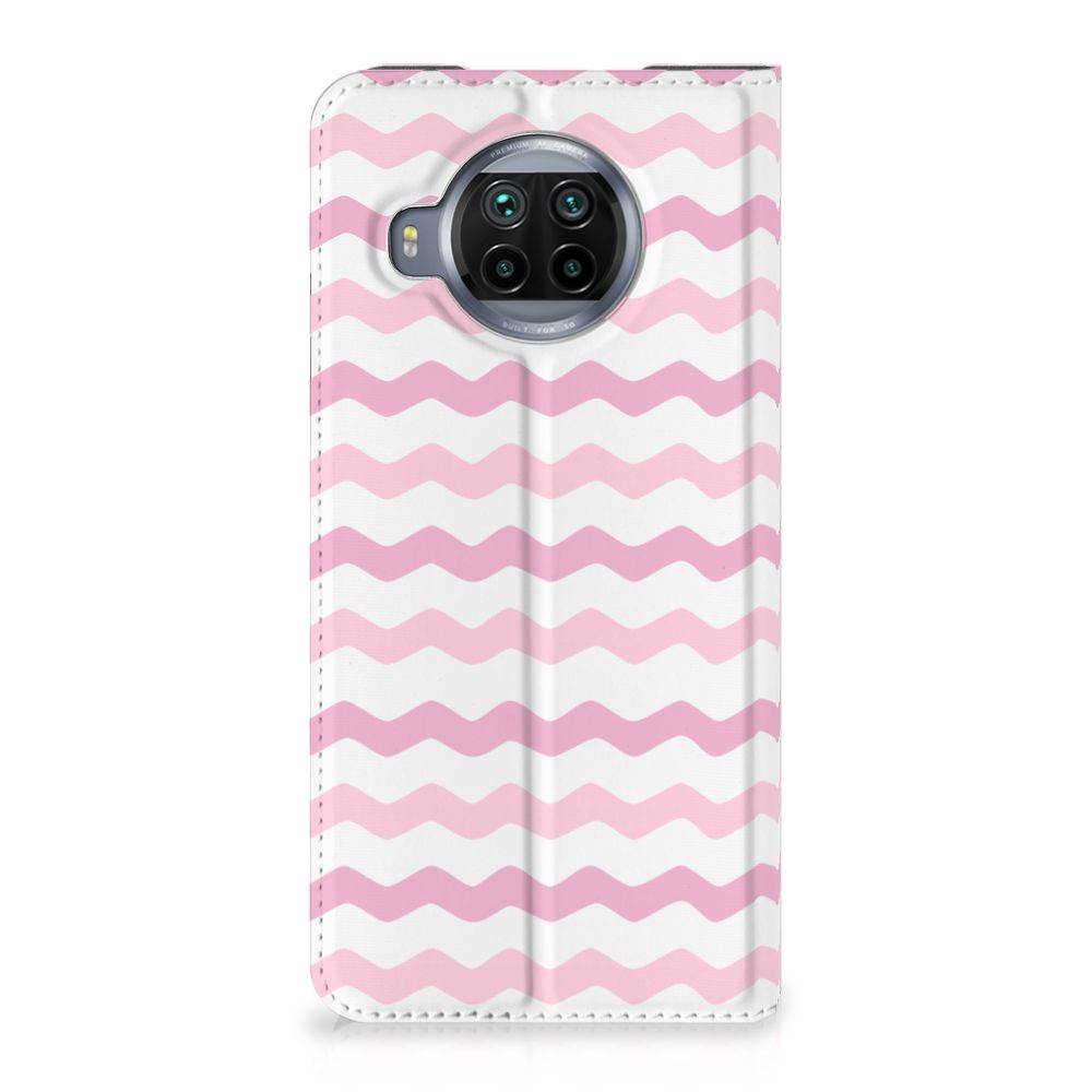 Xiaomi Mi 10T Lite Hoesje met Magneet Waves Roze - B2C Telecom