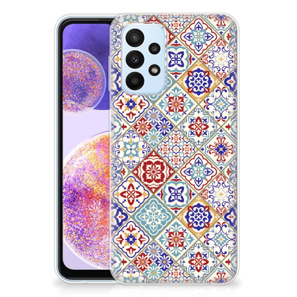 Samsung Galaxy A23 TPU Siliconen Hoesje Tiles Color B2C Telecom