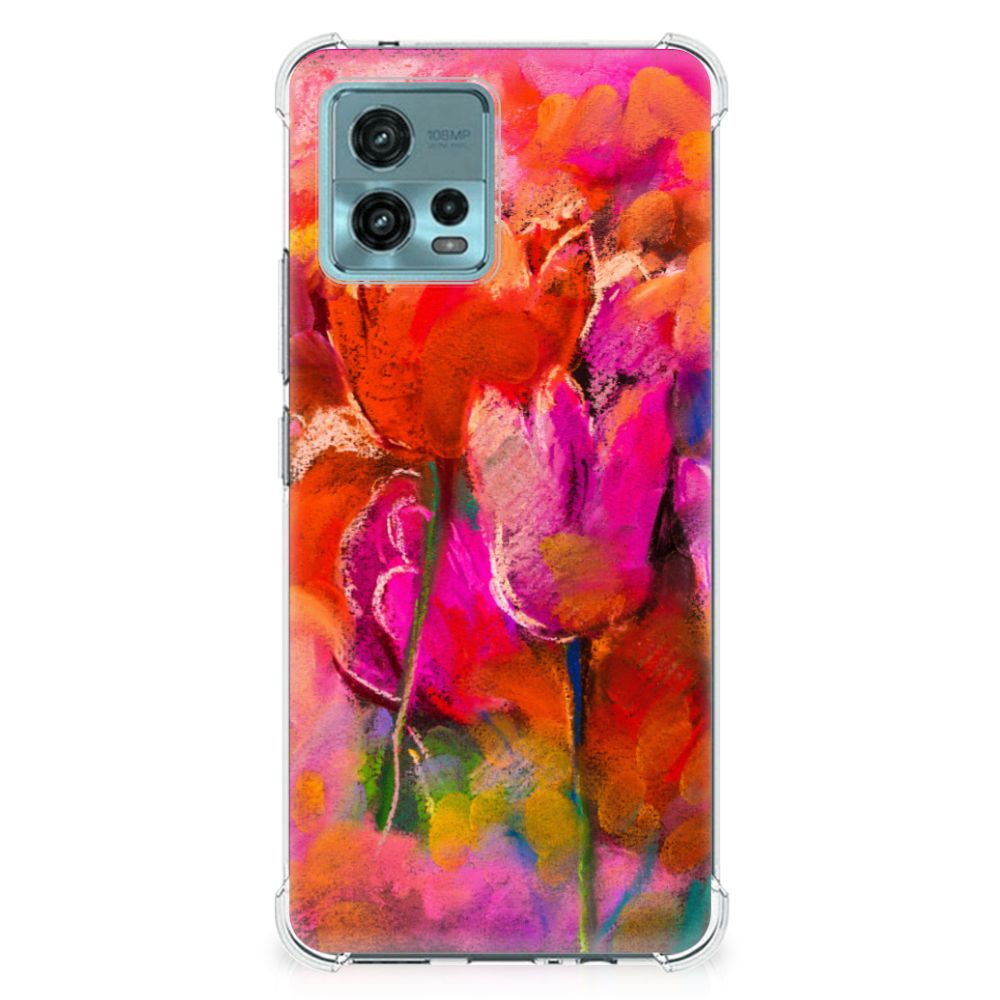 Back Cover otorola Moto G72 Tulips