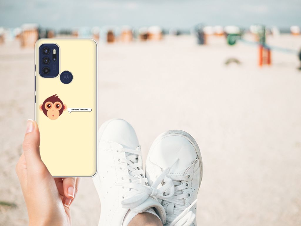 Motorola Moto G60s Telefoonhoesje met Naam Monkey B2C Telecom
