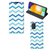 Samsung Galaxy A03s Hoesje met Magneet Zigzag Blauw - B2C Telecom