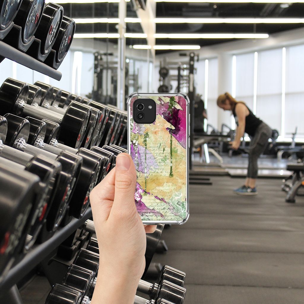 Back Cover Samsung Galaxy A03 Letter Painting B2C Telecom