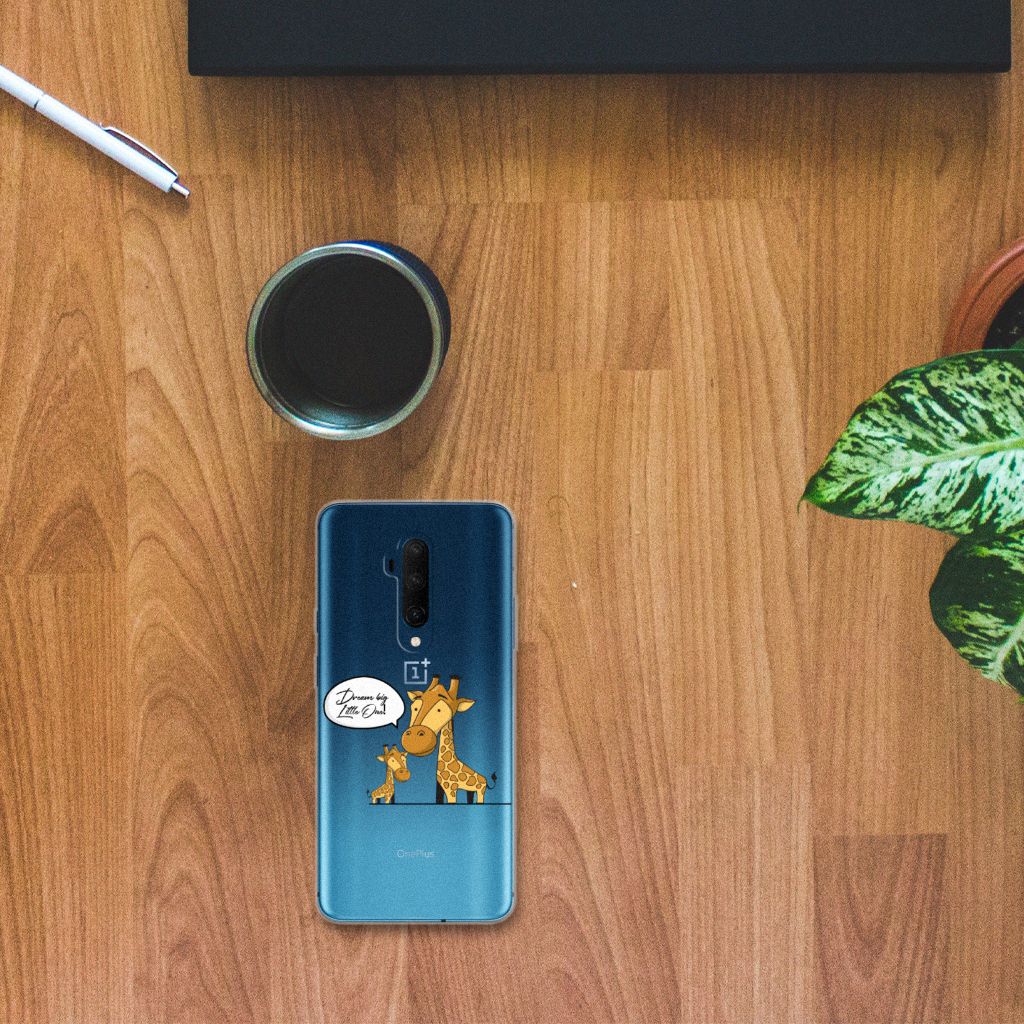 OnePlus 7T Pro Telefoonhoesje met Naam Giraffe