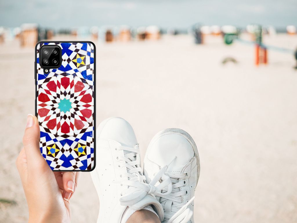 Samsung Galaxy A12 Marmeren Print Telefoonhoesje Mozaïek B2C Telecom