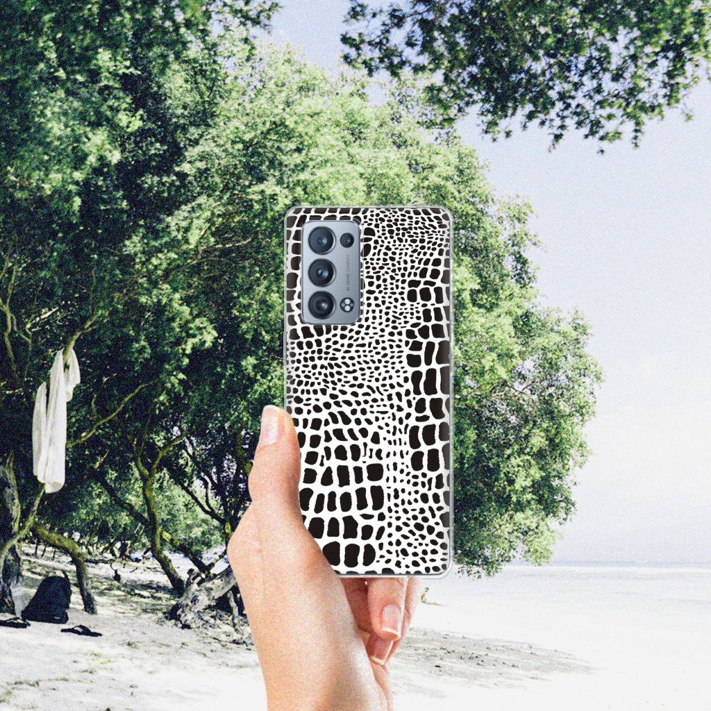 OPPO Reno 6 Pro Plus 5G TPU Hoesje Slangenprint B2C Telecom