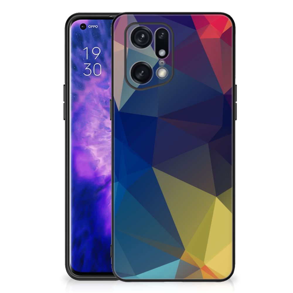 OPPO Find X5 Pro Backcover Polygon Dark