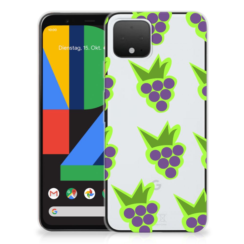 Google Pixel 4 Siliconen Case Druiven