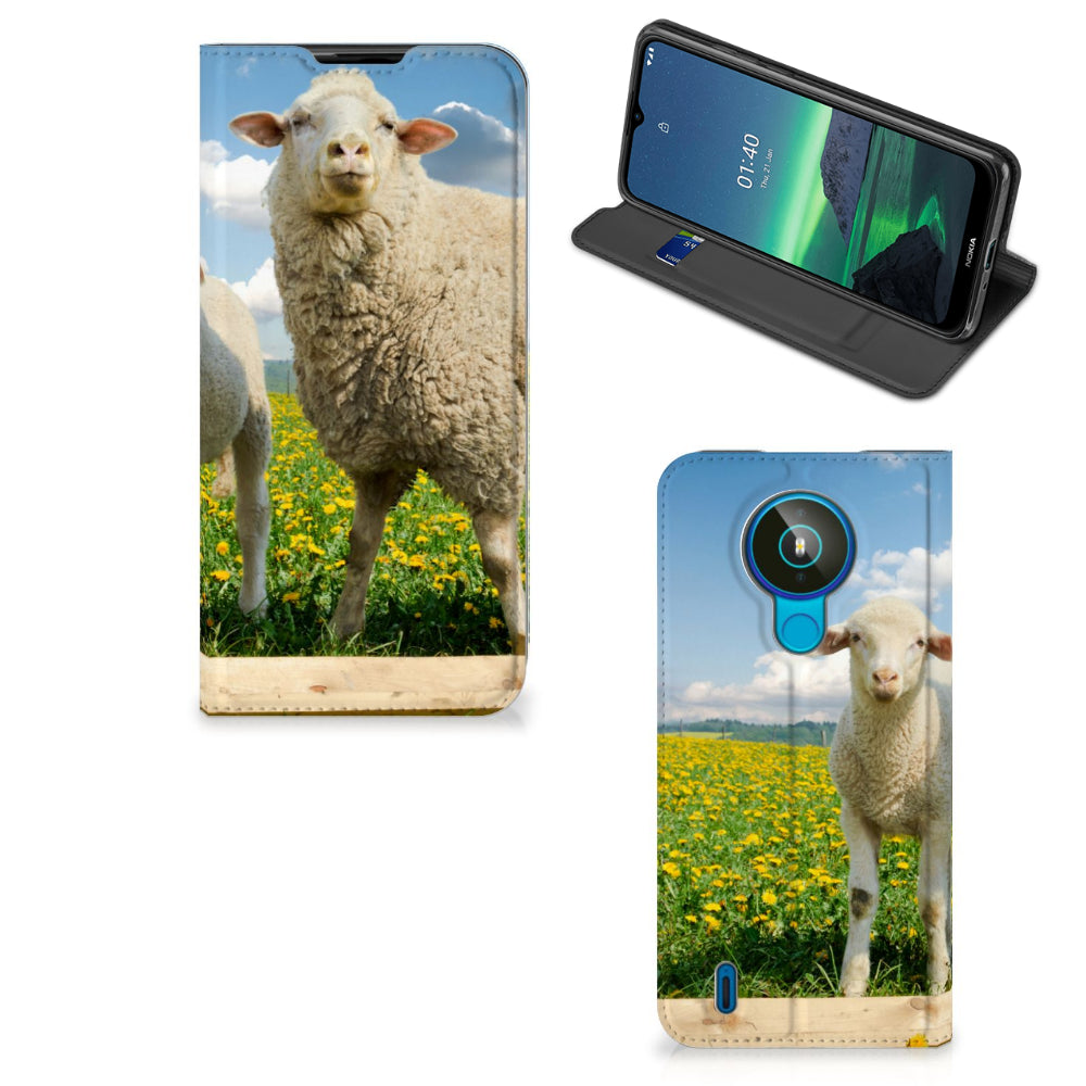 Nokia 1.4 Hoesje maken Schaap en Lammetje