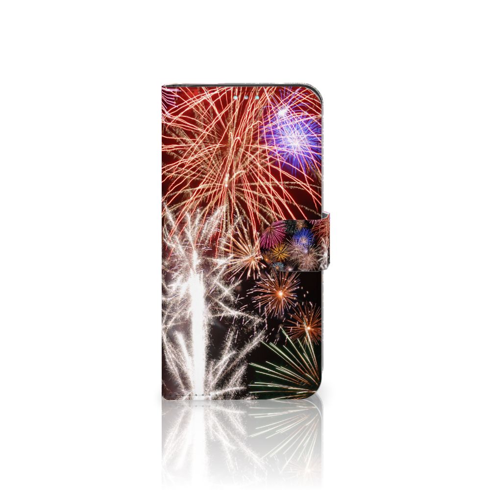 Samsung Galaxy A41 Wallet Case met Pasjes Vuurwerk