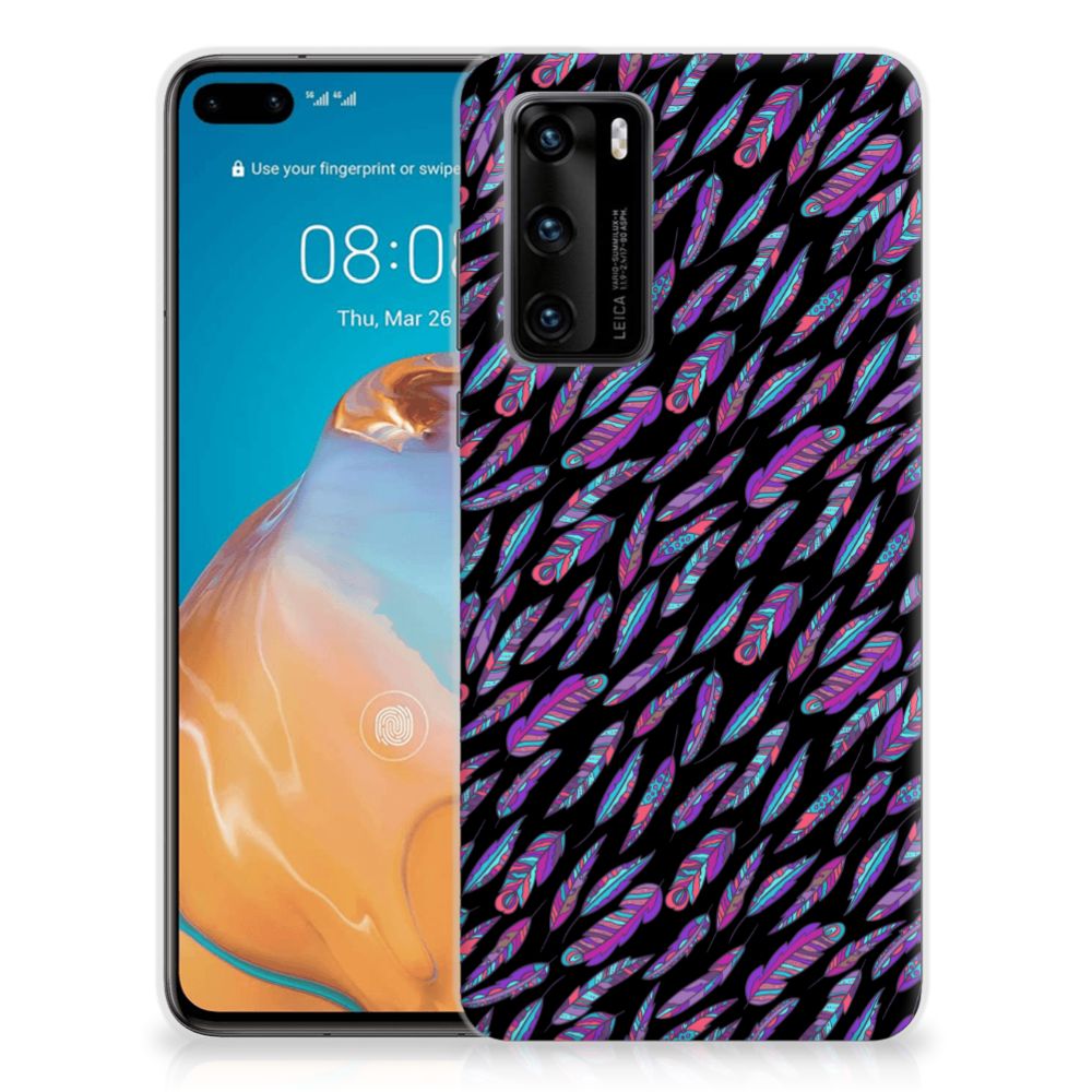 Huawei P40 TPU bumper Feathers Color B2C Telecom