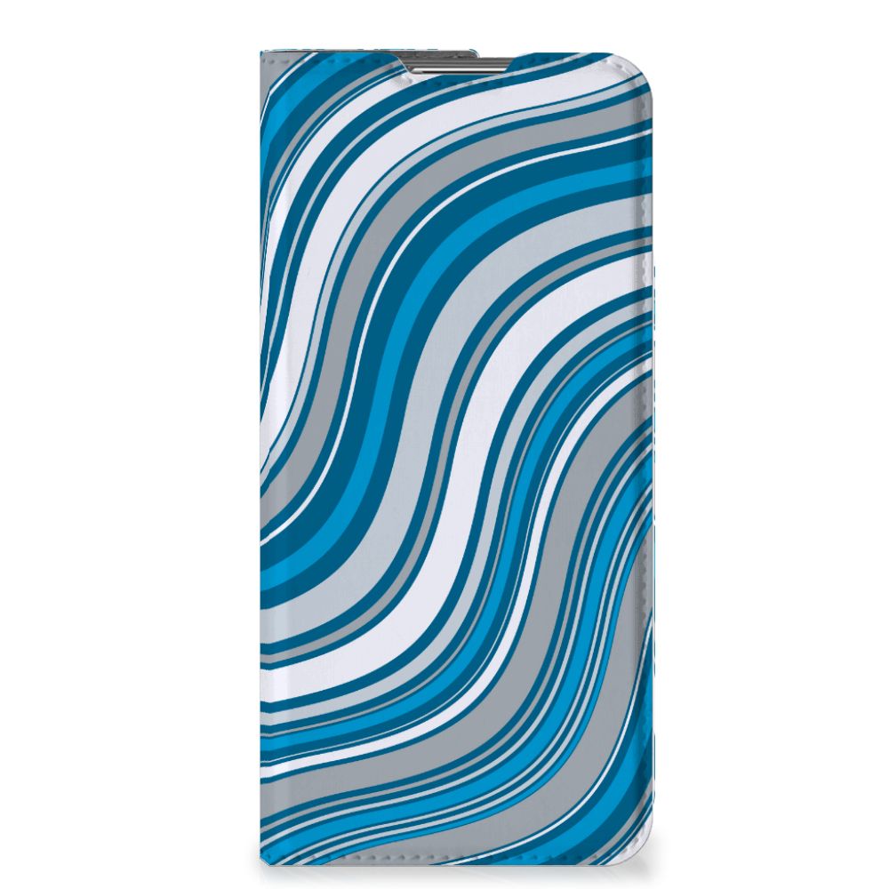 OPPO Find X5 Pro Hoesje met Magneet Waves Blue - B2C Telecom