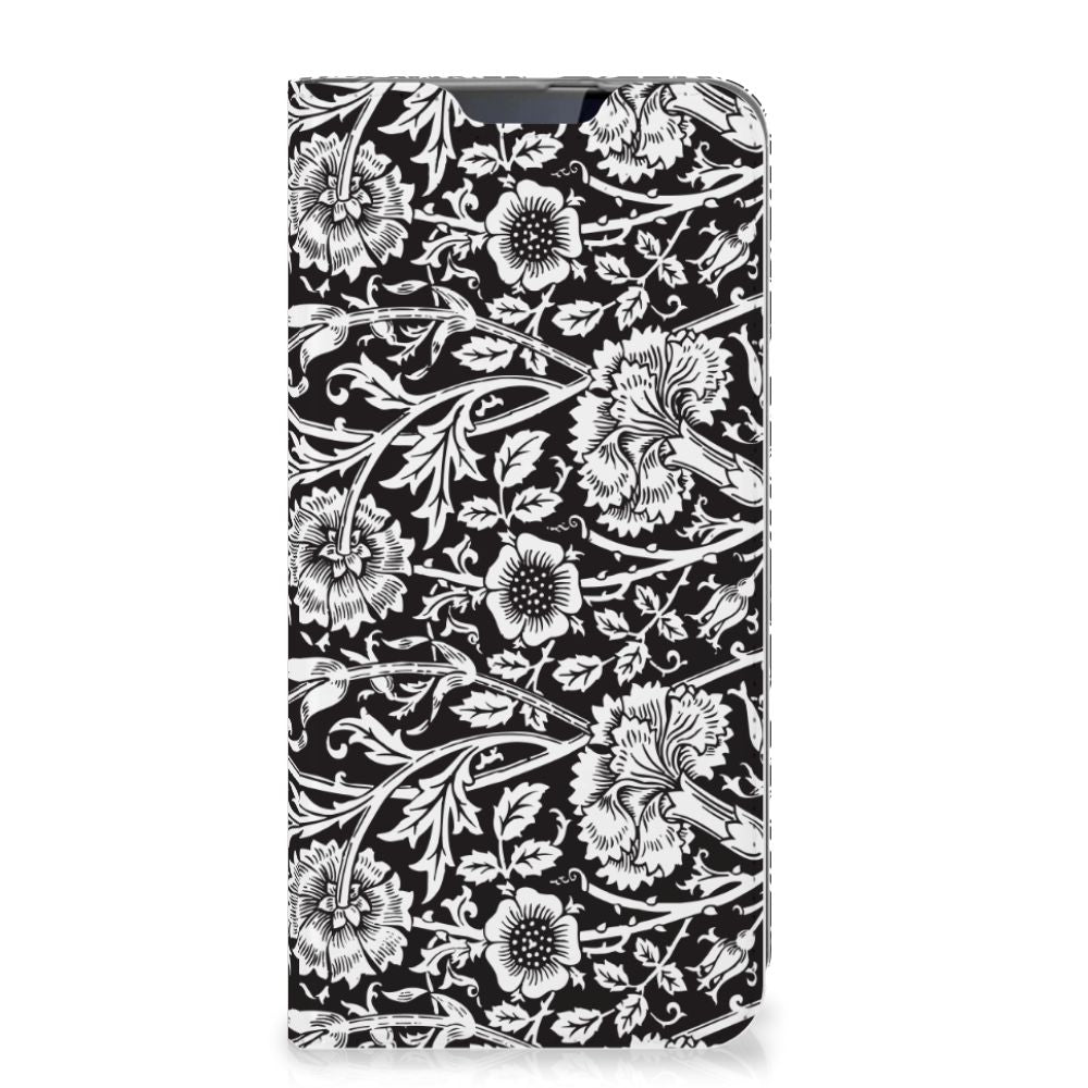 Samsung Galaxy A60 Smart Cover Black Flowers