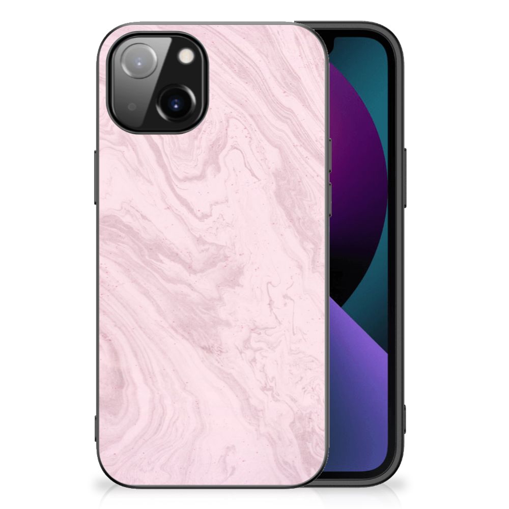 Apple iPhone 13 Marmeren Print Telefoonhoesje Marble Pink - Origineel Cadeau Vriendin B2C Telecom