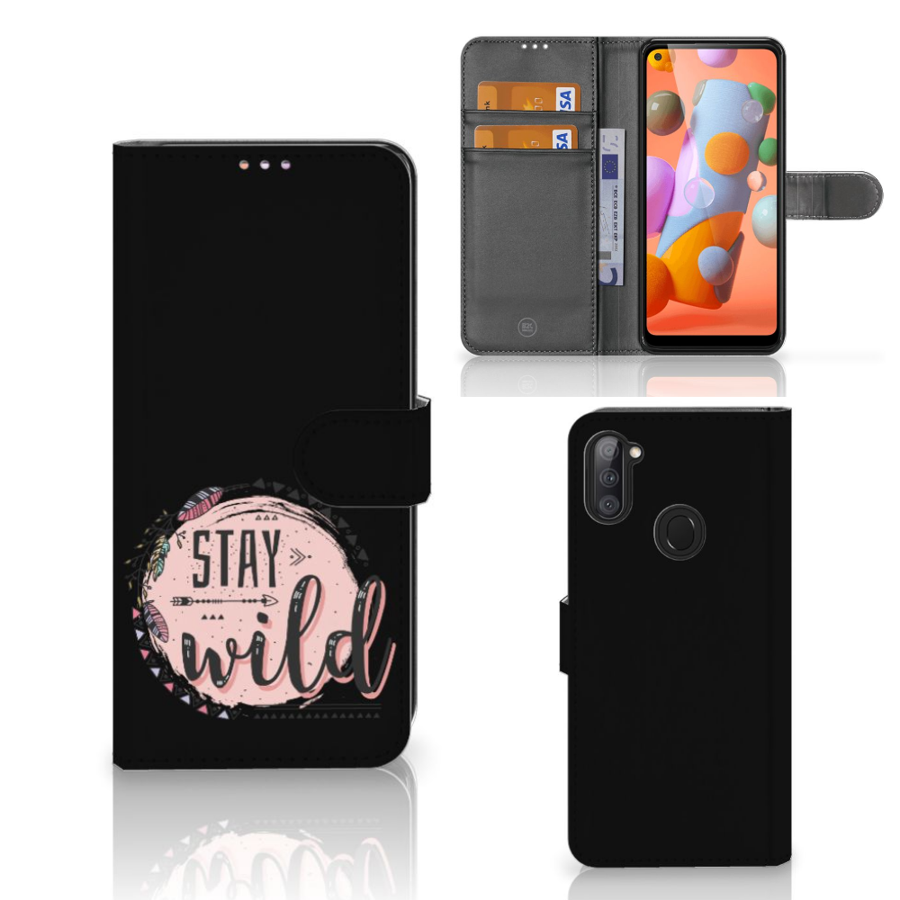 Samsung Galaxy M11 | A11 Leuk Hoesje Boho Stay Wild