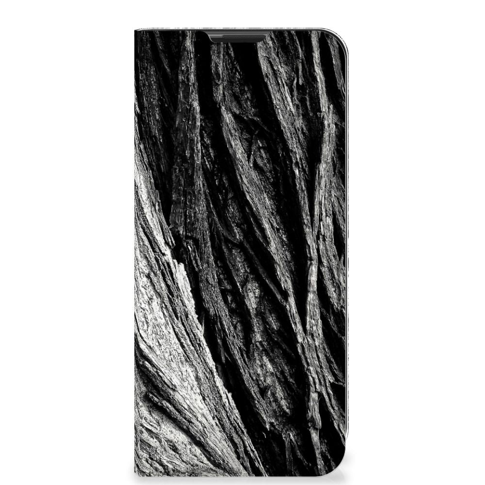 Book Wallet Case Motorola Moto G9 Play Boomschors Grijs - B2C Telecom