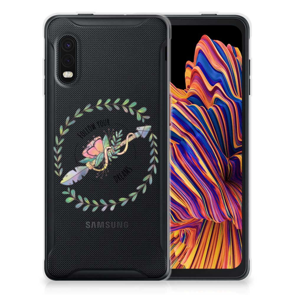 Samsung Xcover Pro Telefoonhoesje met Naam Boho Dreams