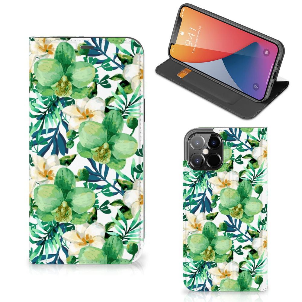 iPhone 12 Pro Max Smart Cover Orchidee Groen - B2C Telecom