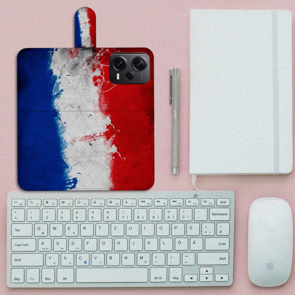 Xiaomi Poco X5 Pro | Note 12 Pro 5G Bookstyle Case Nederland met artistiek design van de Nederlandse vlag.