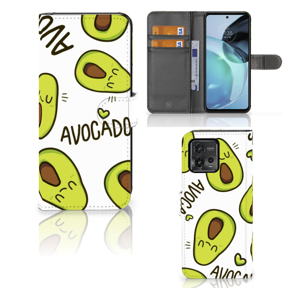 Motorola Moto G72 Leuk Hoesje Avocado Singing