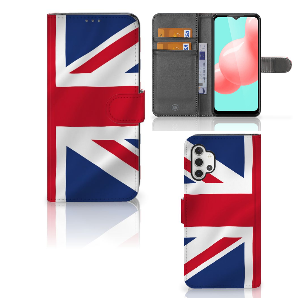 Samsung Galaxy A32 5G Bookstyle Case Groot-Brittannië