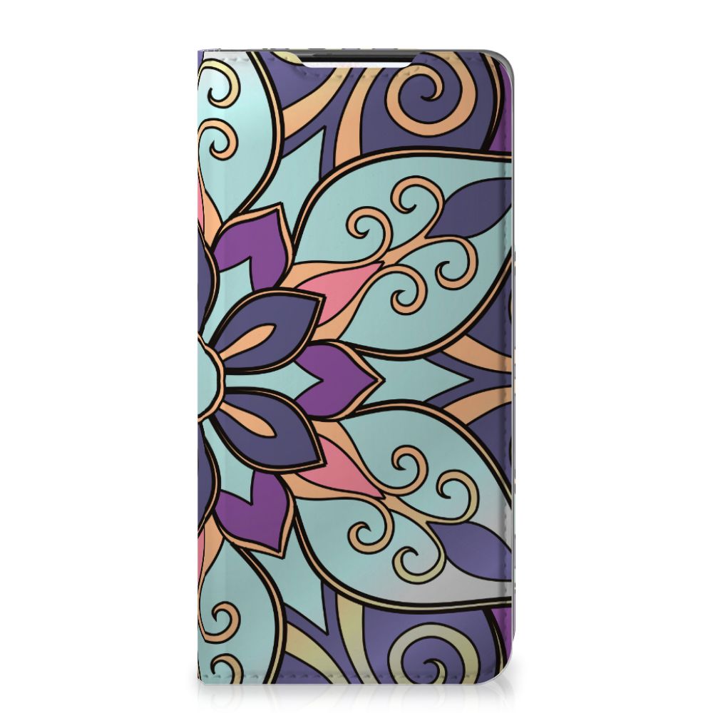 Samsung Galaxy S21 Smart Cover Purple Flower - B2C Telecom