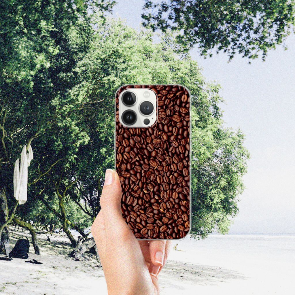 iPhone 13 Pro Max Siliconen Case Koffiebonen B2C Telecom