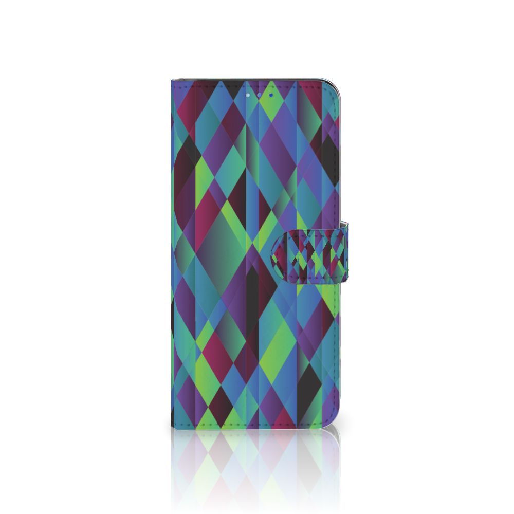 OPPO Find X3 Neo 5G Book Case Abstract Green Blue