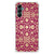 Anti Shock Case Samsung Galaxy A14 5G/4G Barok Pink design with floral pattern on flexible rubber material.