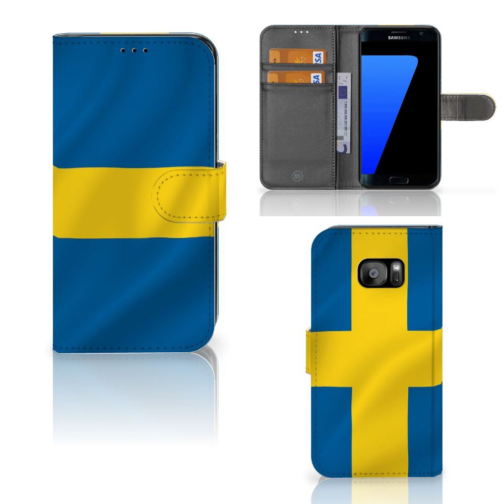Samsung Galaxy S7 Edge Bookstyle Case Zweden