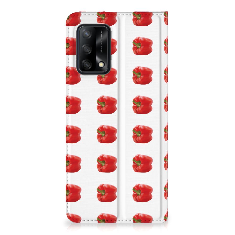 OPPO A74 4G Flip Style Cover Paprika Red - B2C Telecom