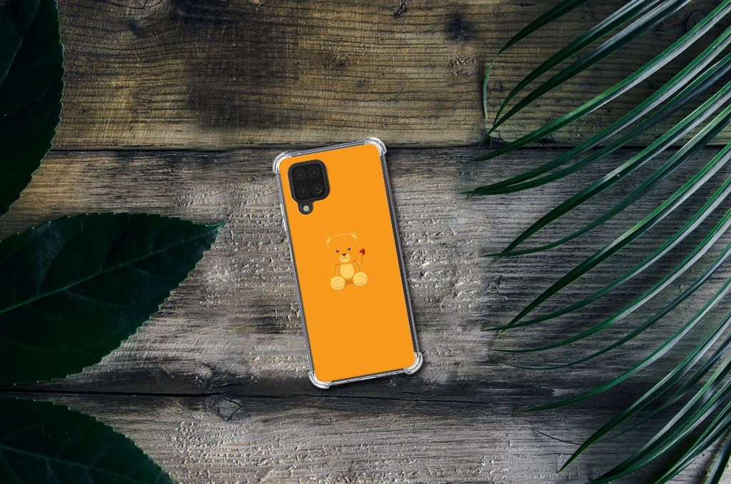 Samsung Galaxy A12 Stevig Bumper Hoesje Baby Beer - B2C Telecom