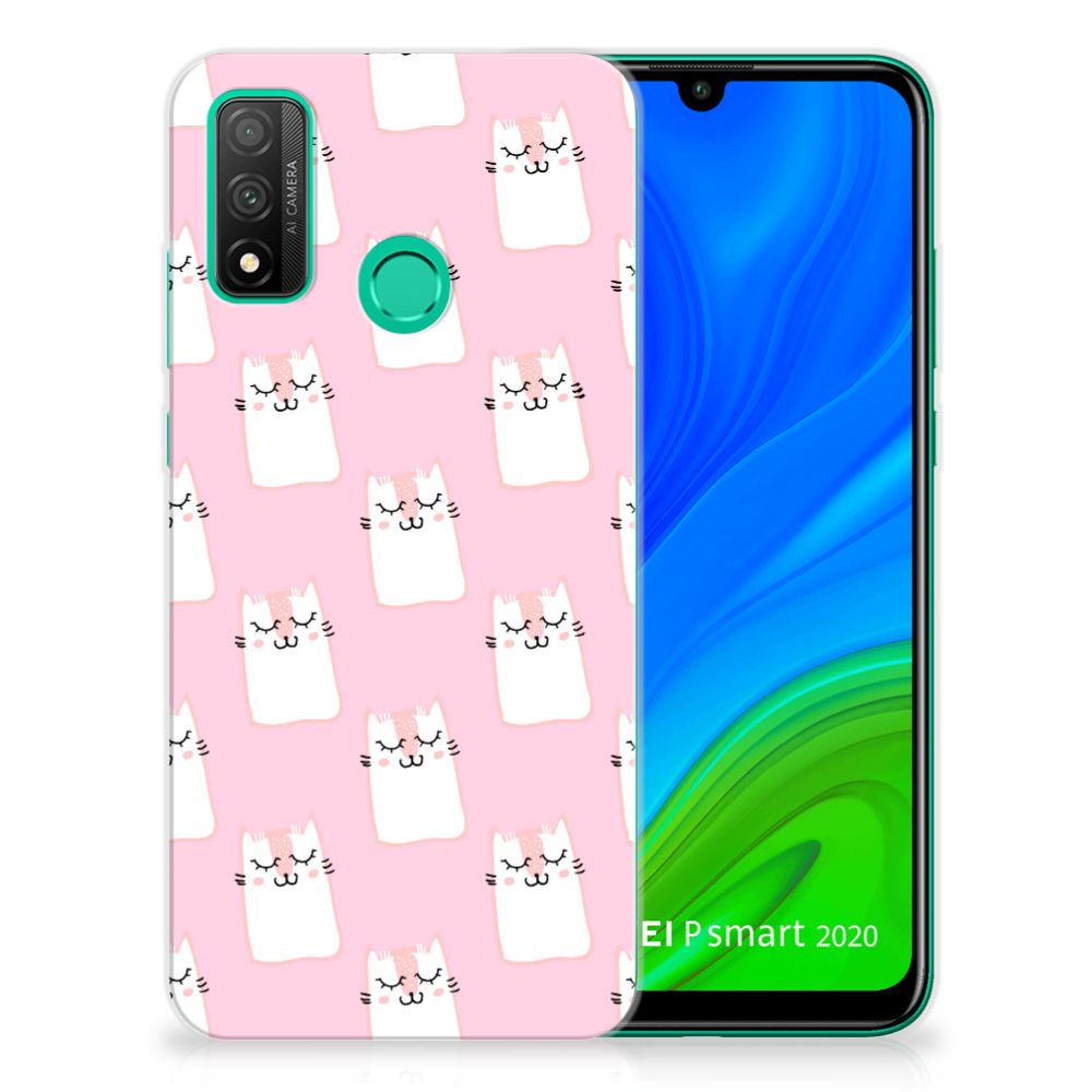 Huawei P Smart 2020 TPU Hoesje Sleeping Cats B2C Telecom