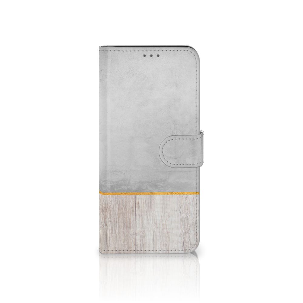 Samsung Galaxy S21 Plus Book Style Case Wood Concrete