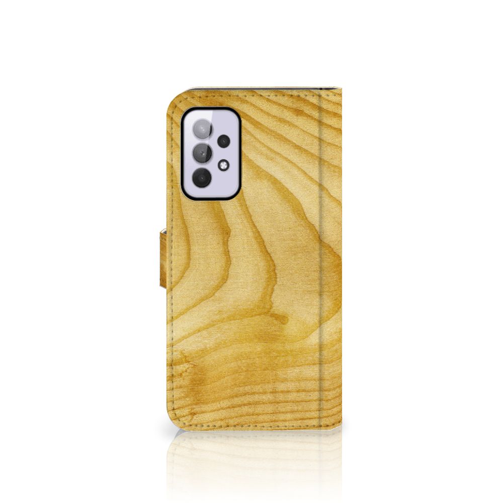 Samsung Galaxy A33 5G Book Style Case Licht Hout