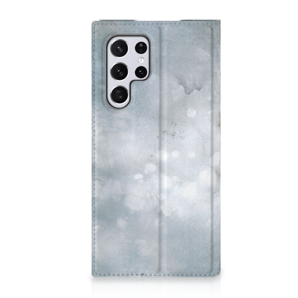 Bookcase Samsung Galaxy S22 Ultra Painting Grey - B2C Telecom
