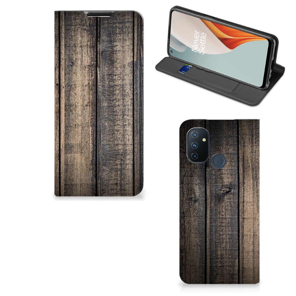 OnePlus Nord N100 Book Wallet Case Steigerhout