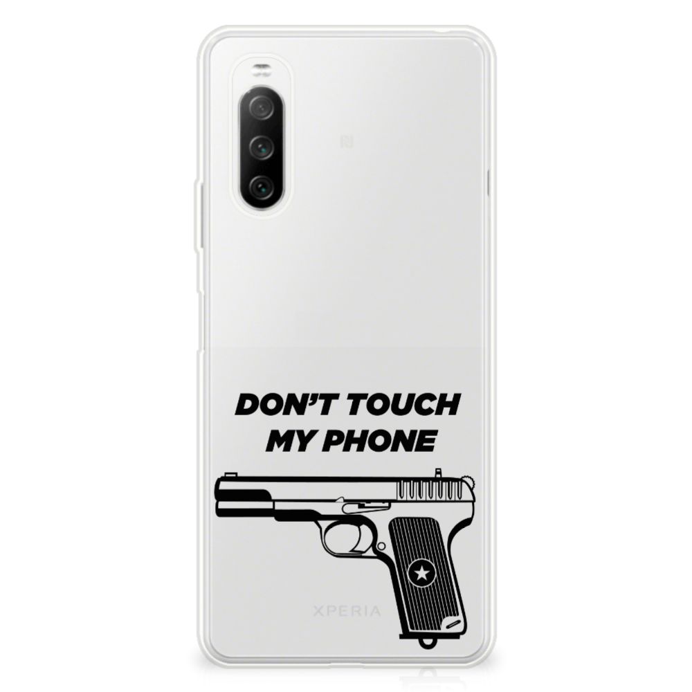 Sony Xperia 10 III Silicone-hoesje Pistol DTMP