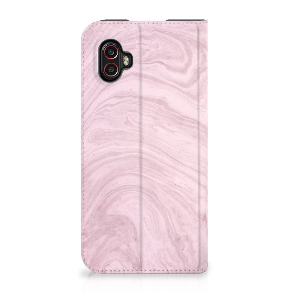 Samsung Galaxy Xcover 6 Pro Standcase Marble Pink - Origineel Cadeau Vriendin - B2C Telecom