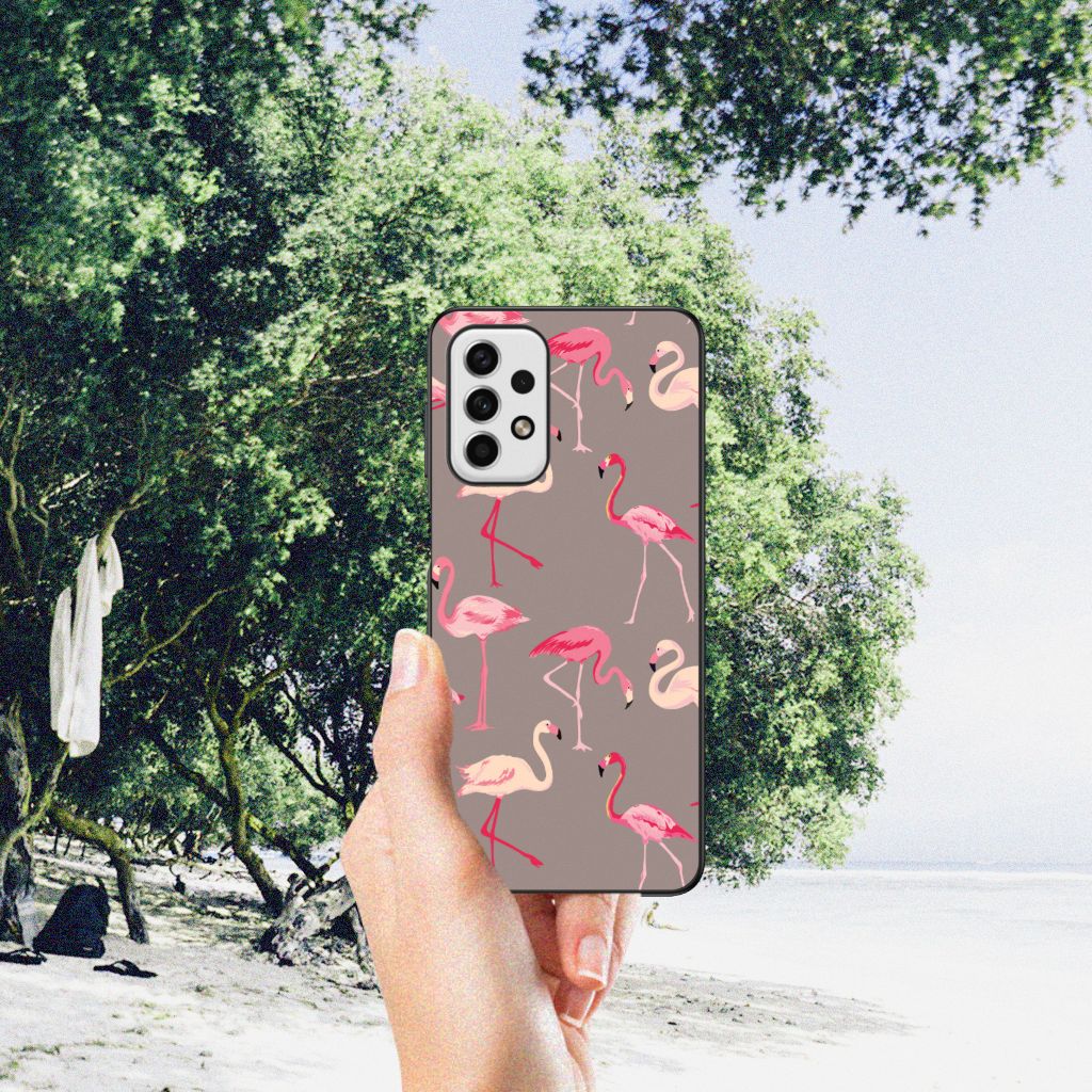 Samsung Galaxy A23 Dierenprint Telefoonhoesje Flamingo B2C Telecom