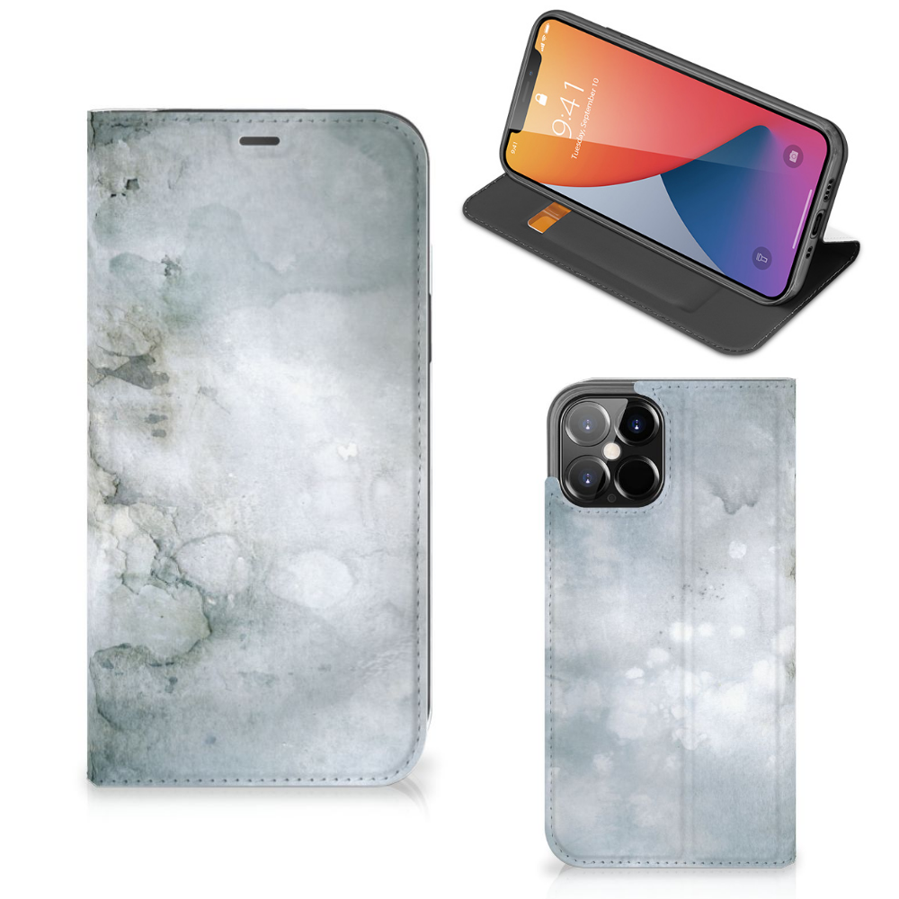 Bookcase iPhone 12 Pro Max Painting Grey - B2C Telecom