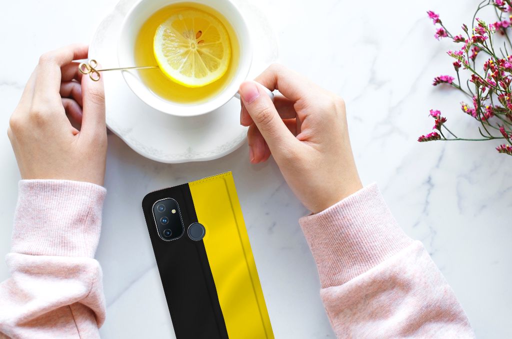 OnePlus Nord N100 Standcase Belgische Vlag - B2C Telecom
