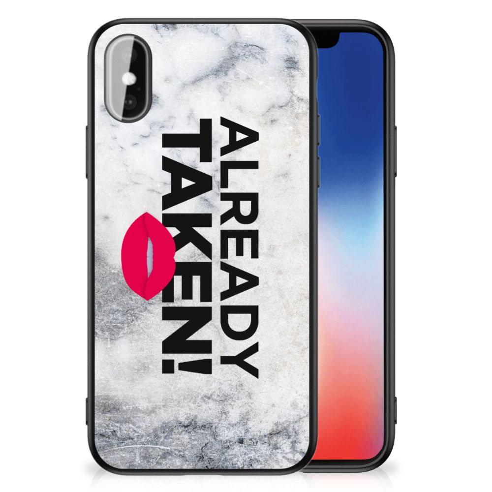 iPhone X | Xs Telefoon Hoesje met tekst Already Taken White