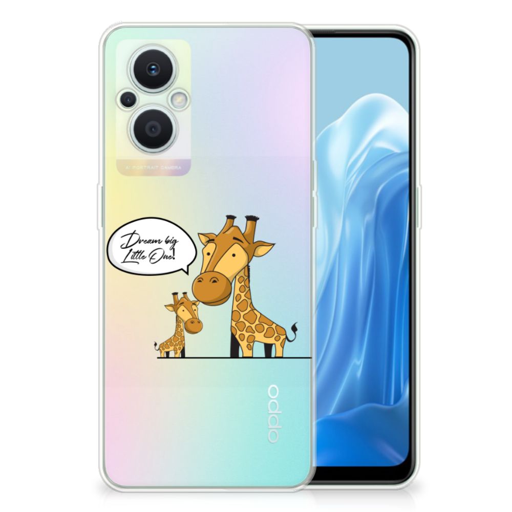 OPPO Reno8 Lite Telefoonhoesje met Naam Giraffe B2C Telecom