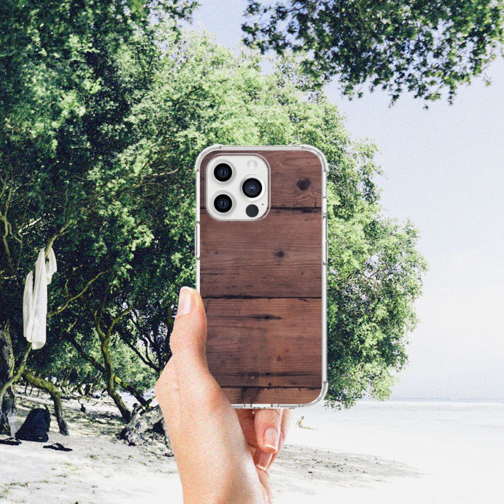 iPhone 13 Pro Max Stevig Telefoonhoesje Old Wood - B2C Telecom