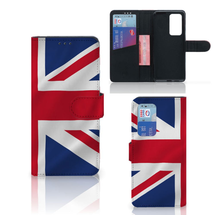 Huawei P40 Pro Bookstyle Case Groot-Brittannië