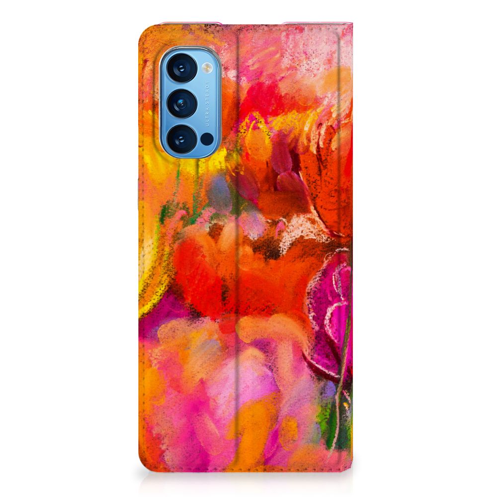 Bookcase OPPO Reno4 Pro 5G Tulips - B2C Telecom