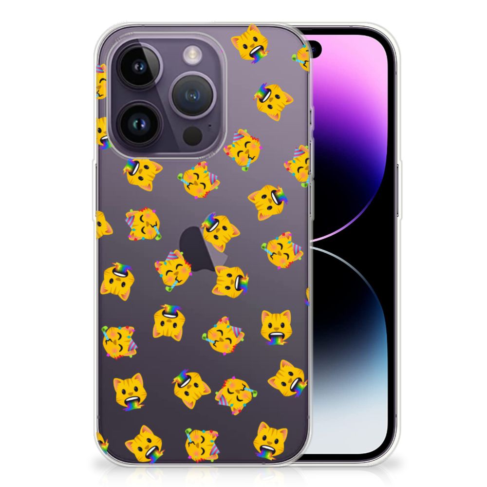 TPU bumper voor Apple iPhone 14 Pro Katten Emojis B2C Telecom