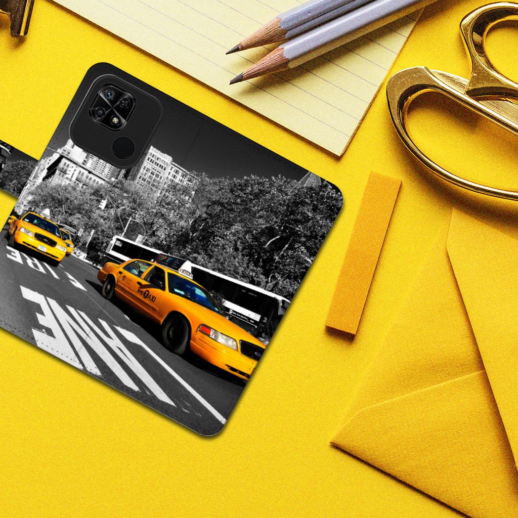 Xiaomi Redmi 10C Flip Cover New York Taxi