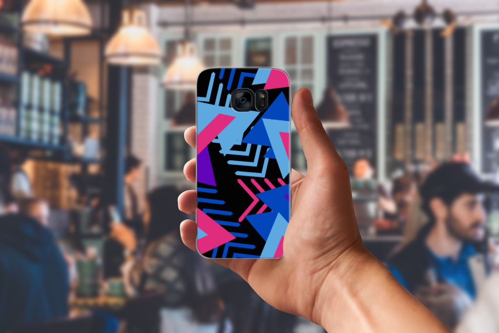 Samsung Galaxy S7 TPU Hoesje Funky Triangle