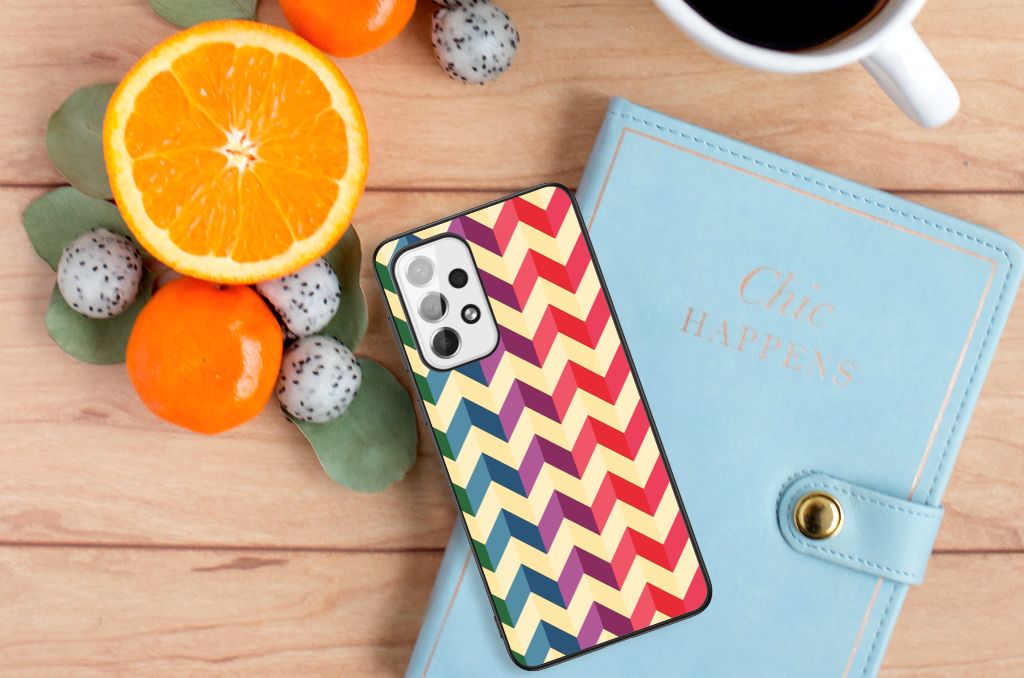 Samsung Galaxy A73 Back Case Zigzag Multi Color B2C Telecom